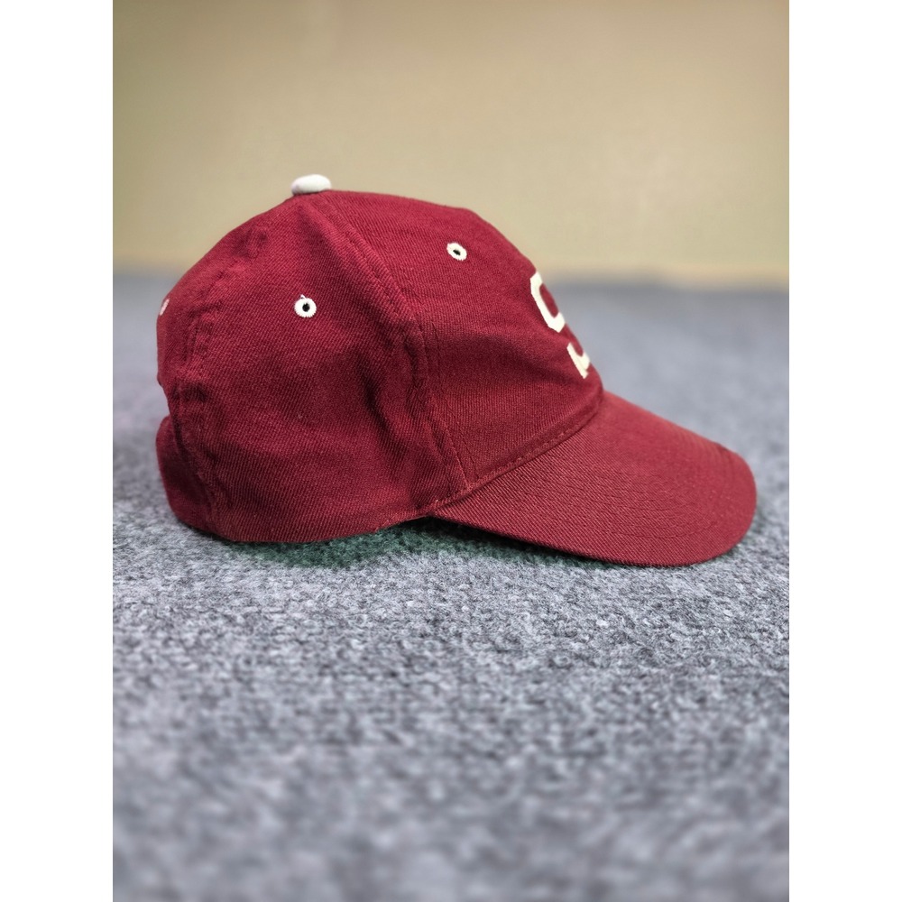 Vintage Stanford Cardinal Snapback Hat OSFA YoungAn Hat Maroon Wool Green Brim - Picture 3 of 8
